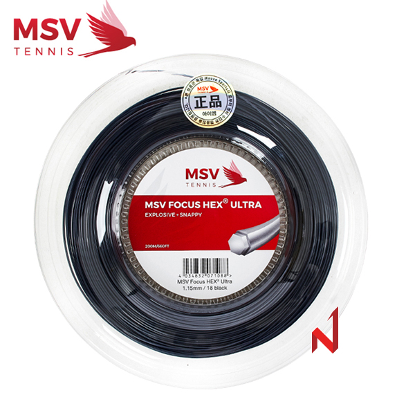 MSV 테니스스트링 포커스헥스 울트라  1.15mm [200M]