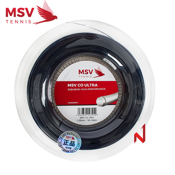 MSV 테니스스트링 코 울트라 1.25mm [200M]