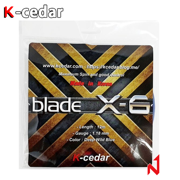 케이세다 테니스스트링 블레이드 X-6 1.18/1.23mm BL 12M