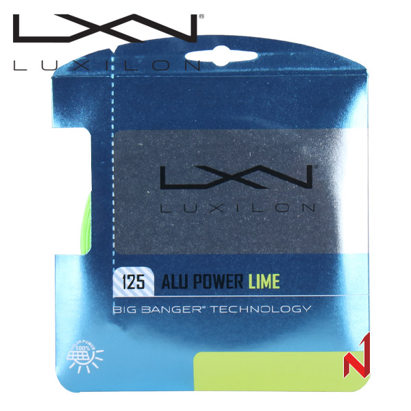럭실론 테니스스트링 알루파워 1.25mm WRZ990240 12.2M L.GN 원형