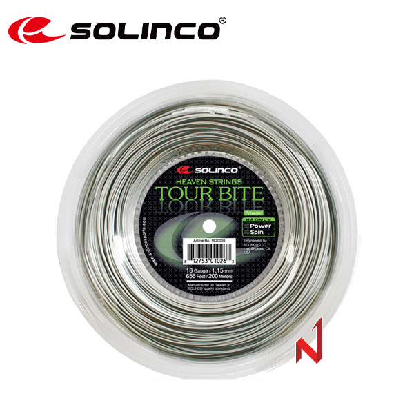 솔린코 테니스스트링 투어바이트 소프트 1.20/1.25mm 200M