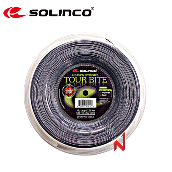 솔린코 테니스스트링 투어바이트 러프 1.20/1.25mm 200M