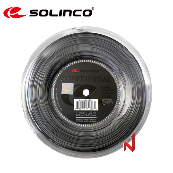 솔린코 테니스스트링 컨피덴셜 1.20/1.25mm 200M