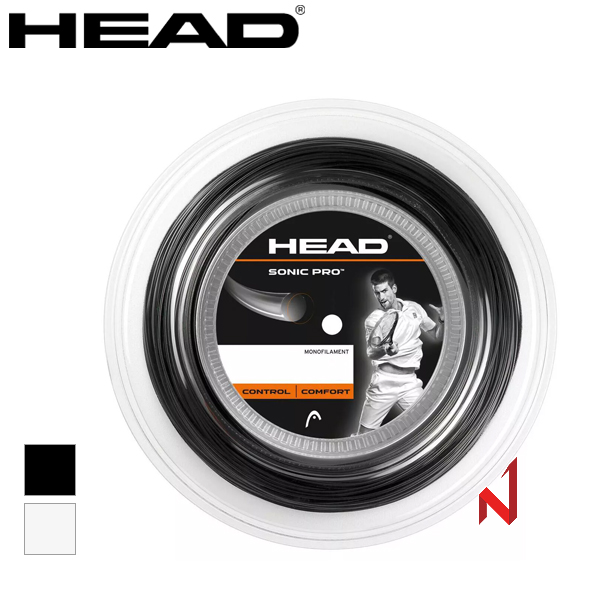 헤드 테니스스트링 소닉 프로 17 281128 1.25mm 200M BK/WH 원형