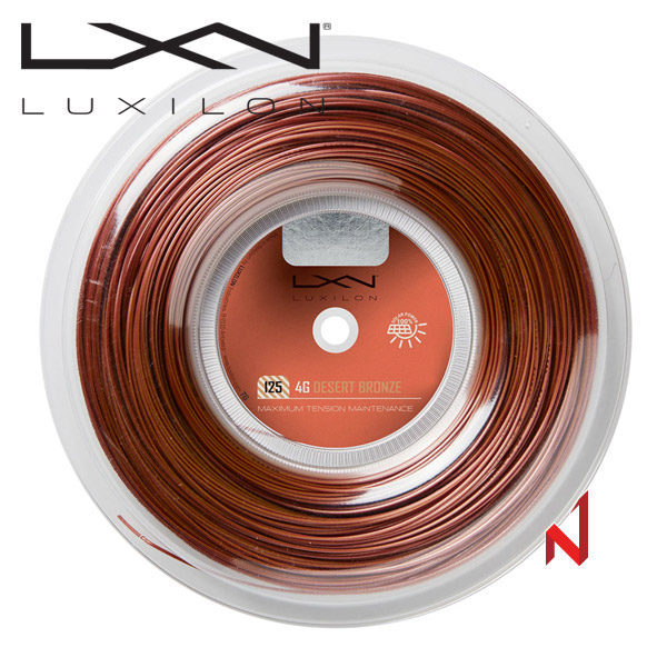 럭실론 테니스스트링 4G 1.25mm WR8309801125 200M D.BR 원형