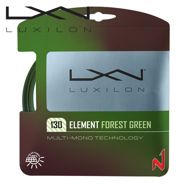 럭실론 테니스스트링 엘리멘트 포레스트 그린 1.30mm WR8309301 12M