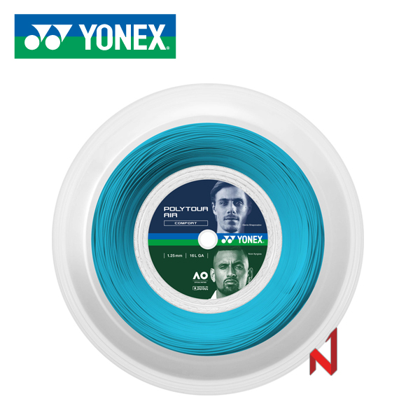 요넥스 테니스스트링 폴리투어 에어 PTA 1.25 200M SB 원형