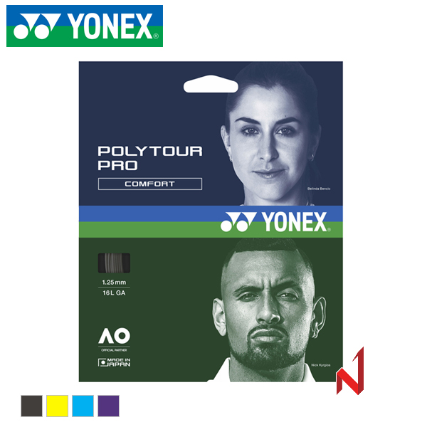 요넥스 테니스스트링 폴리투어 프로 PTGP 1.15/1.20/1.25 12M 4색상 원형