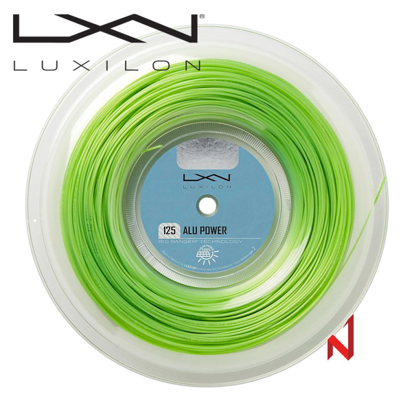 럭실론 테니스스트링 알루파워 1.25mm WR8301201125 220M L.GR