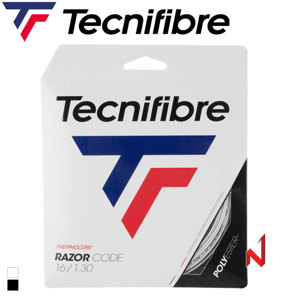 테크니화이버 테니스스트링 레이저코드 폴리 1.20/1.25/1.30mm 12M WH/CB 롤커팅