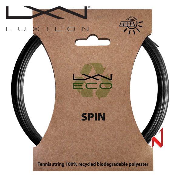 럭실론 테니스스트링 에코 스핀 1.25mm WR8310601125 12M BK 5각