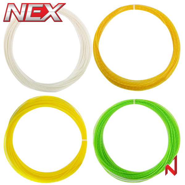 넥스 테니스스트링 스피너 1.30mm 12M WH/GD/YL/GN