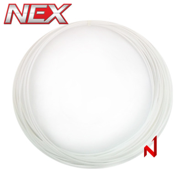 넥스 테니스스트링 밀키 화이트 (MILKY WHITE) 1.3mm 12M 화이트