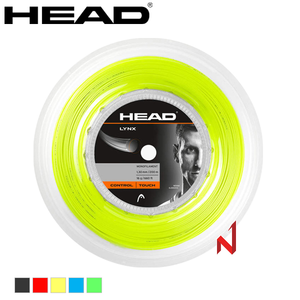 헤드 테니스스트링 링스 17/18 281794 1.25/1.20mm 200m AN/RD/YL/BL/GN/WH 원형