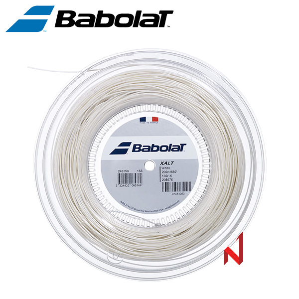 바볼랏 테니스스트링 액설트 XALT 1.25/1.30mm 화이트 200M