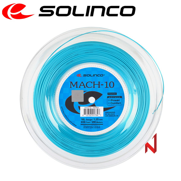 솔린코 테니스스트링 마하-10 1.15/1.20/1.25/1.30mm 200M