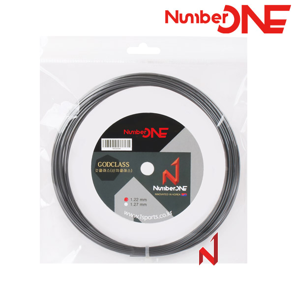 ★출시기념3+1행사★넘버원 테니스스트링 갓클래스(신의클래스) 1.22/1.27mm 7각폴리 DG 12M