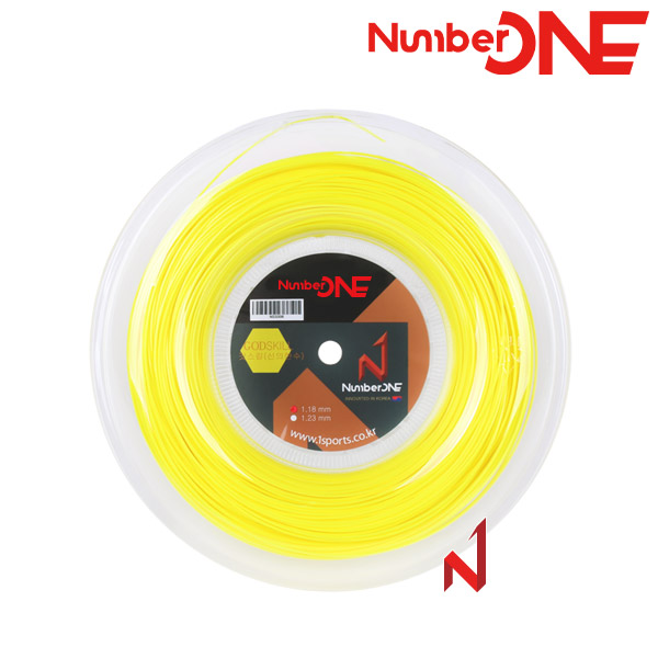 ★출시기념3+1행사★넘버원 테니스스트링 갓스킬(신의한수) 1.18/1.23mm 6각폴리 NY 200M