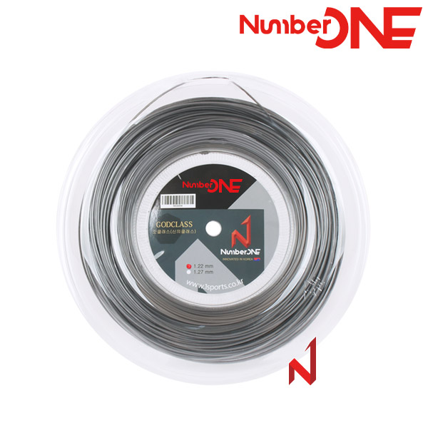 ★출시기념3+1행사★넘버원 테니스스트링 갓클래스(신의클래스) 1.22/1.27mm 7각폴리 DG 200M