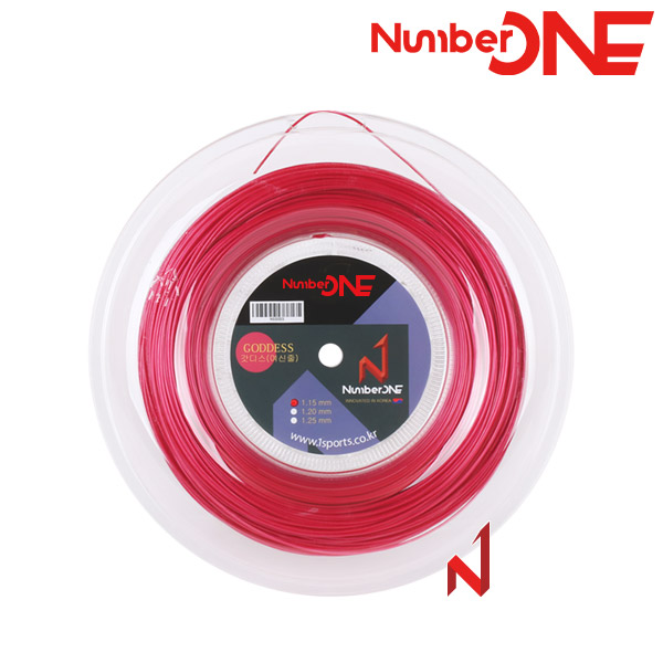★출시기념3+1행사★넘버원 테니스스트링  갓디스(여신줄) 1.15/1.20/1.25mm 원형폴리 RP 200M