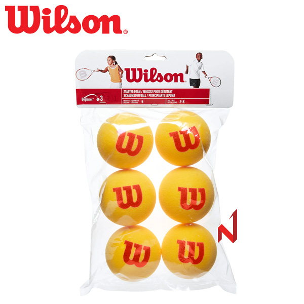 윌슨 테니스공 스타터 폼볼 WRZ259300 1팩=6볼