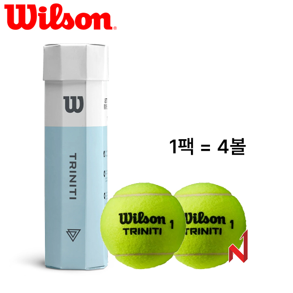 윌슨 테니스공 트리니티 WRT115200 1팩=4볼