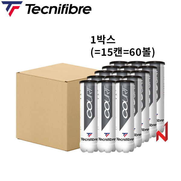 테크니화이버 테니스공 코트 1박스=15캔=60볼