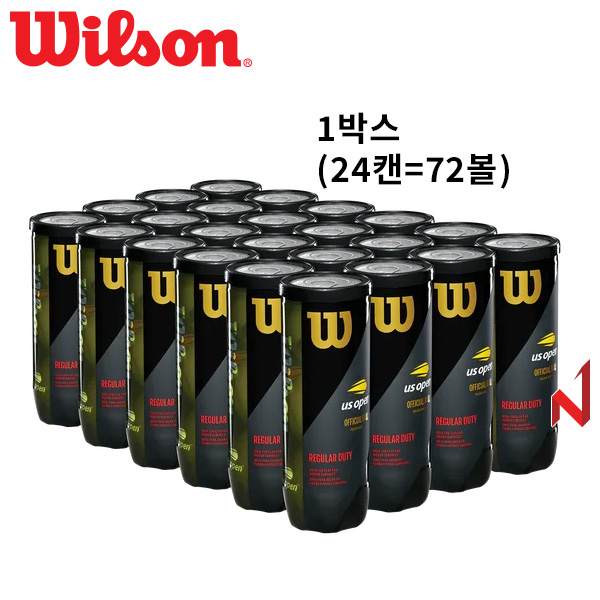 윌슨 테니스공 US 오픈 레귤러 듀티 WRT107300 1BOX=24캔=72볼