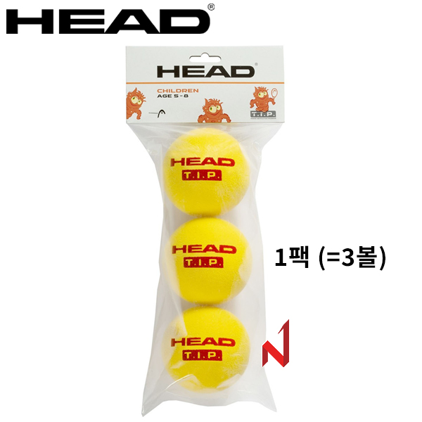 헤드 테니스공 TIP 레드 폼볼 (1팩=3볼)