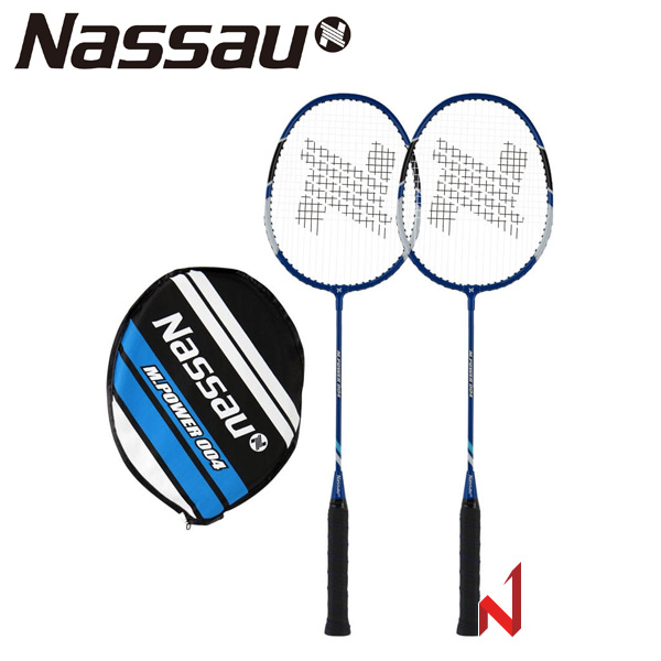 낫소 배드민턴라켓 M.파워 004 (라켓2자루+헤드커버)