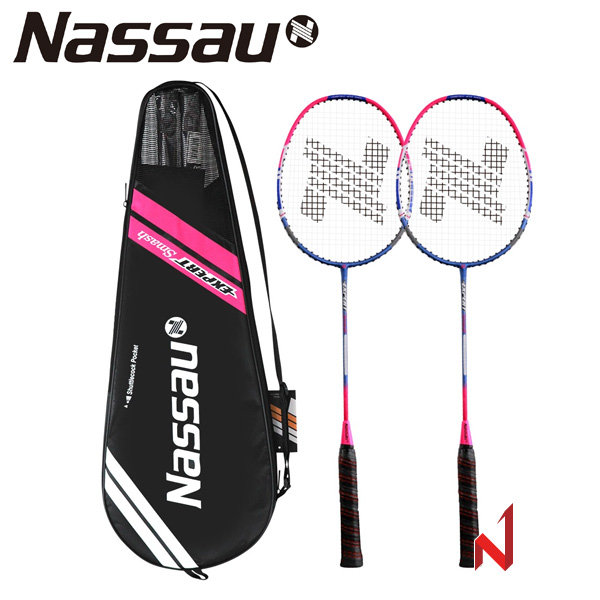 낫소 배드민턴라켓 엑스퍼트 스매쉬 (라켓2자루+케이스)