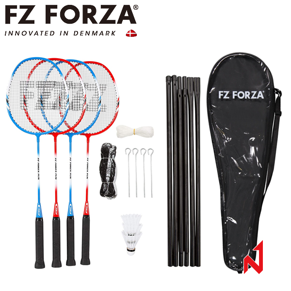 포르자 배드민턴라켓 썸머 펀 (라켓4개+풀케이스+네트 세트) FZ302971