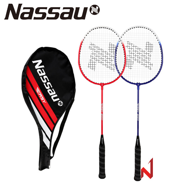 낫소 배드민턴라켓 이지버드 (라켓2자루+미들커버)