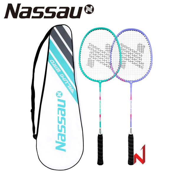 낫소 배드민턴라켓 알루미버드 (라켓2자루+케이스)