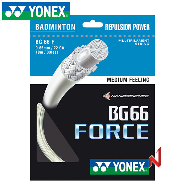 요넥스 배드민턴스트링 BG66F 포스 0.65mm 10M 3색상
