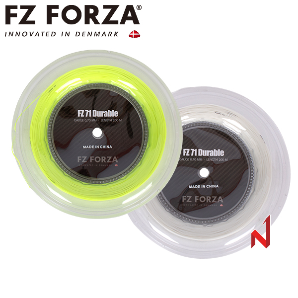 포르자 배드민턴스트링 FZ 71 듀라블 0.70mm 200M WH/YL
