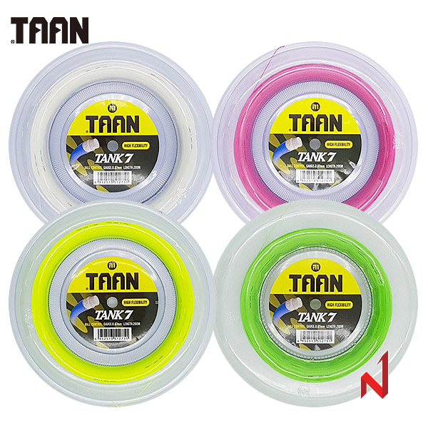 TAAN 배드민턴 스트링 TANK7 0.67mm 4color 200m