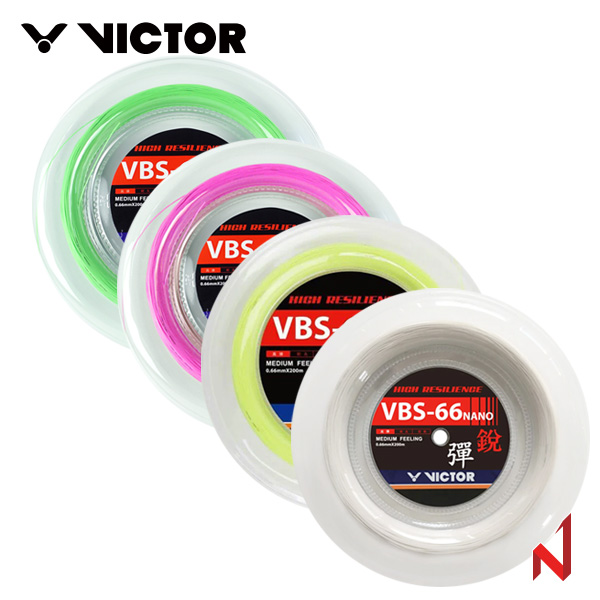 빅터 배드민턴스트링 VBS-66N 나노 0.66mm 200M 5색상