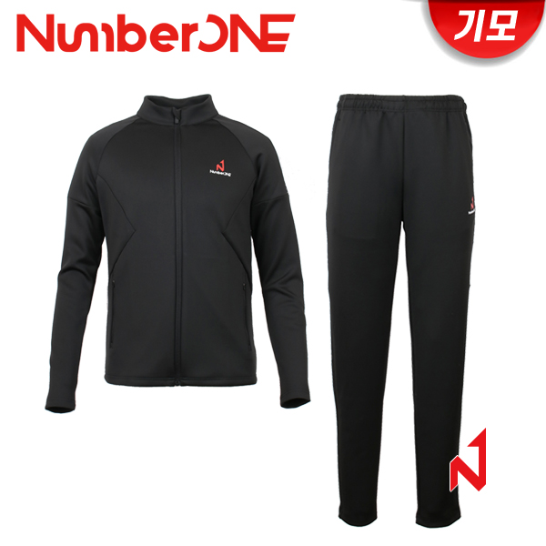 넘버원 트레이닝복 세트 기모 NMTJ12102/NMTP12102 BK 남성
