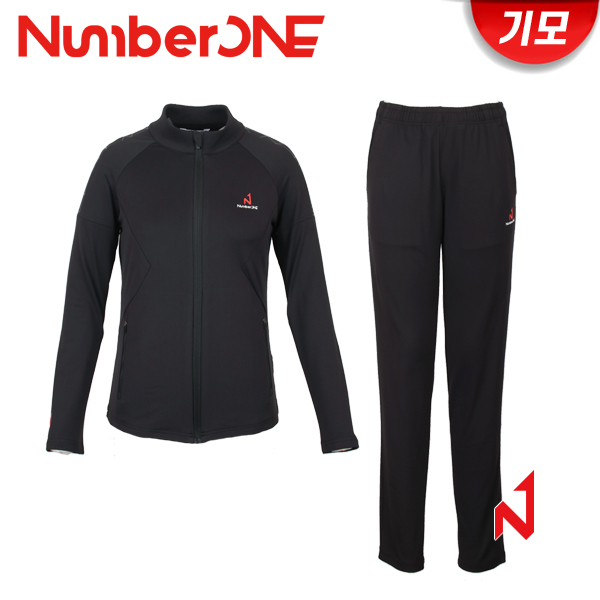 넘버원 트레이닝복 세트 기모 NWTJ12102/NWTP12102 BK 여성
