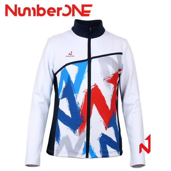 넘버원 트레이닝복 상의 NWTJ12103 WH/NV 여성