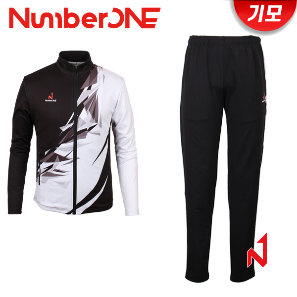 넘버원 트레이닝복 세트 기모 NMTJ12104/NMTP12104 WH/BK 남성