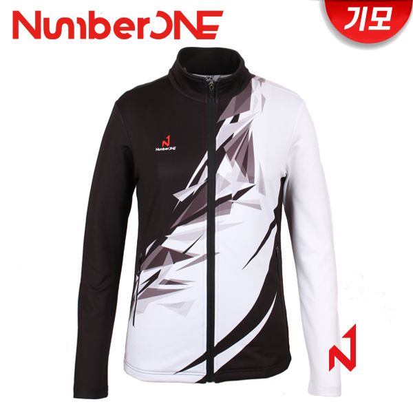 넘버원 트레이닝복 상의 기모 NWTJ12104 WH/BK 여성