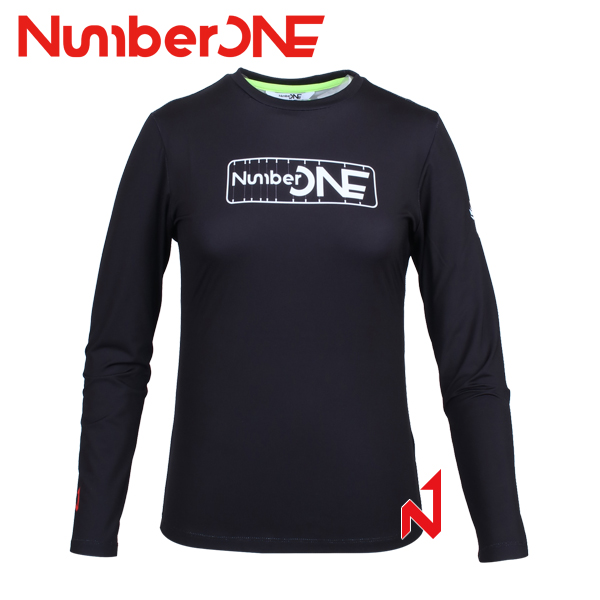 넘버원 긴팔티 라운드 NWTL12103 BK 여성
