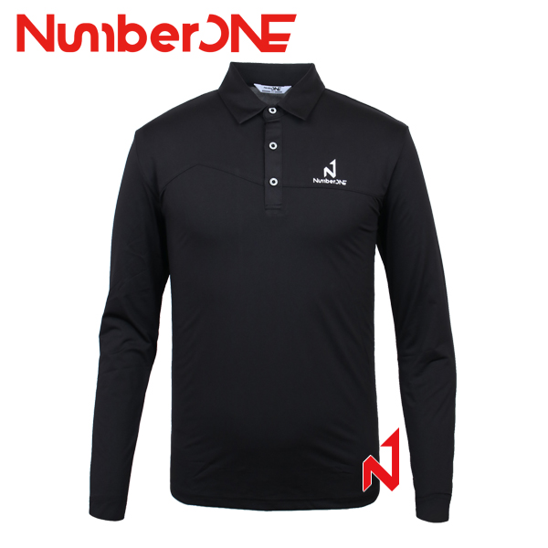 넘버원 기획긴팔티 폴로 스판 NMTL12108 BK 남성