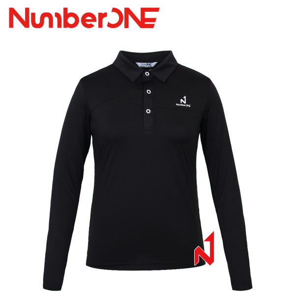 넘버원 기획긴팔티 폴로 스판 NWTL12108 BK 여성