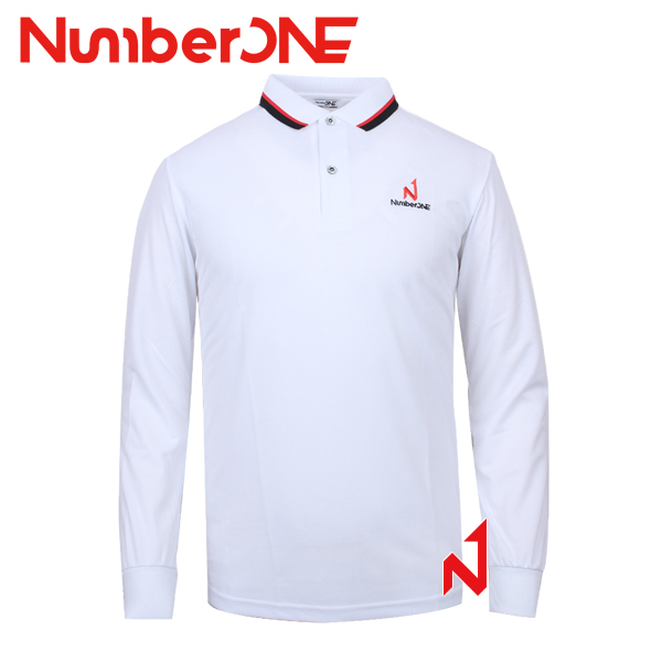 넘버원 기획긴팔티 폴로 쿨론 NMTL12109 WH 남성