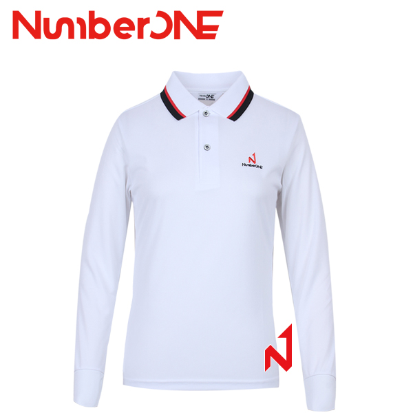 넘버원 기획긴팔티 폴로 쿨론 NWTL12109 WH 여성