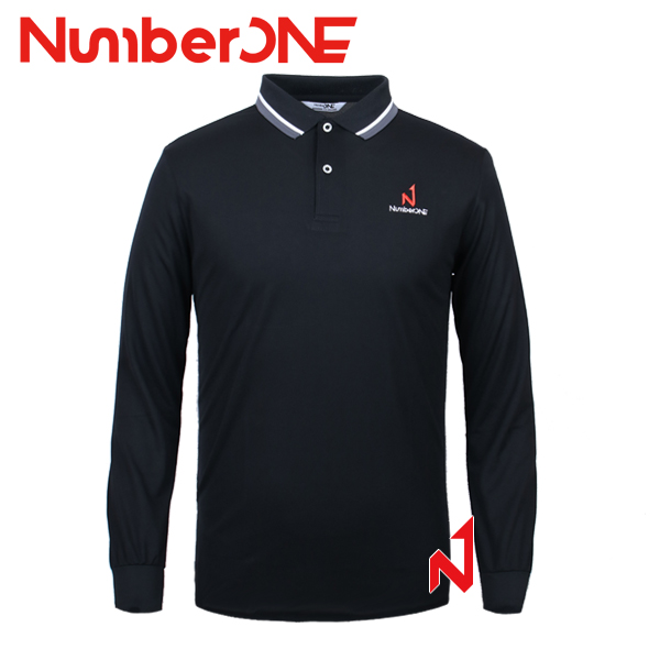 넘버원 기획긴팔티 폴로 쿨론 NMTL12110 BK 남성