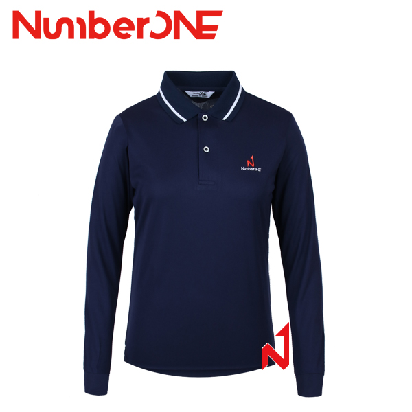 넘버원 기획긴팔티 폴로 쿨론 NWTL12111 NV 여성